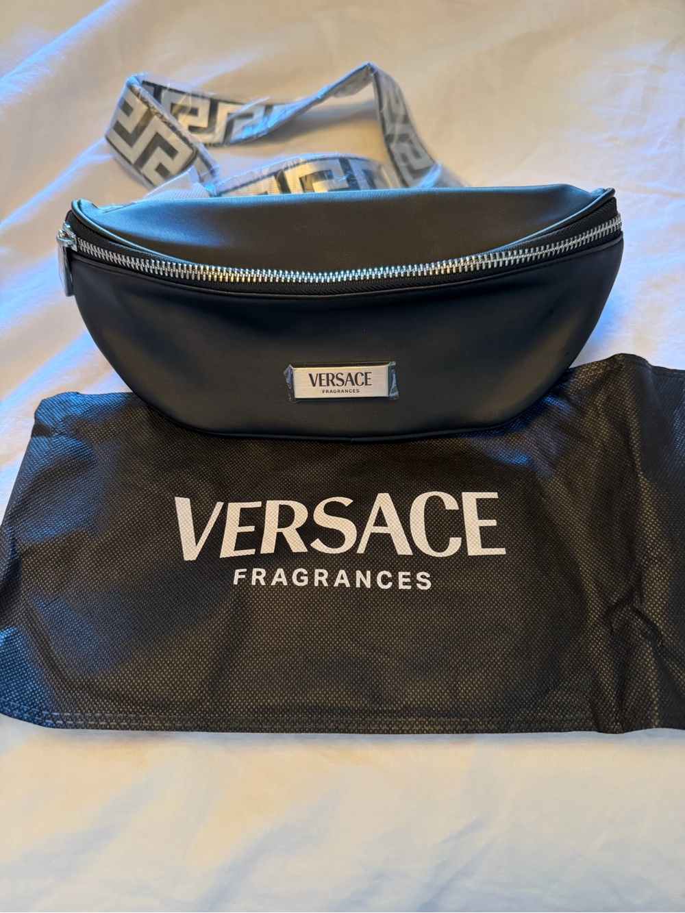 NWOT Versace fragrances Fanny Pack/ Belly Bag with dust bag
